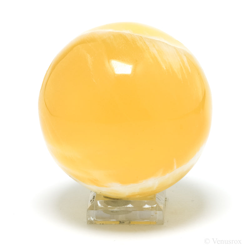 Orange Calcite Sphere from Utah, USA | Venusrox