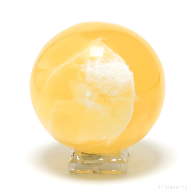 Orange Calcite Sphere from Utah, USA | Venusrox
