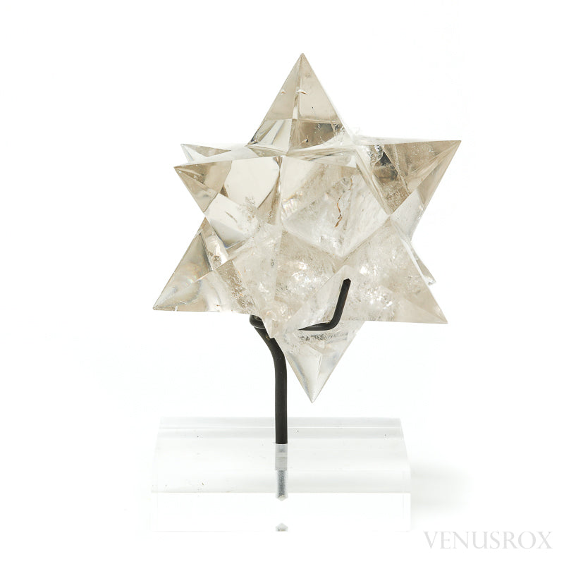 Smoky Quartz Polished Star from Minas Gerais, Brazil, mounted on a bespoke stand | Venusrox
