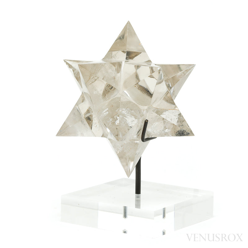 Smoky Quartz Polished Star from Minas Gerais, Brazil, mounted on a bespoke stand | Venusrox