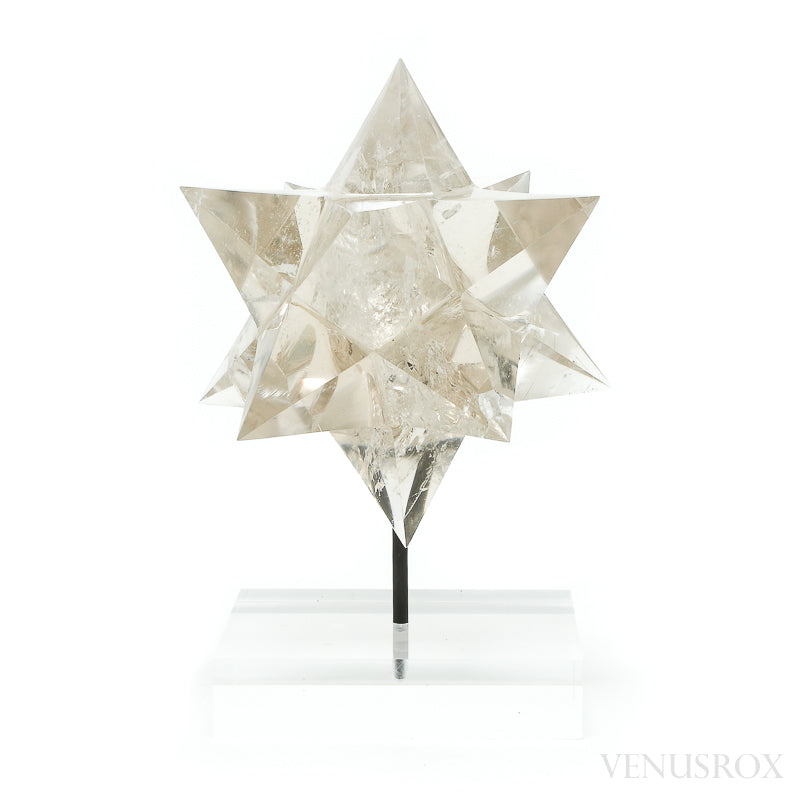 Smoky Quartz Polished Star from Minas Gerais, Brazil, mounted on a bespoke stand | Venusrox