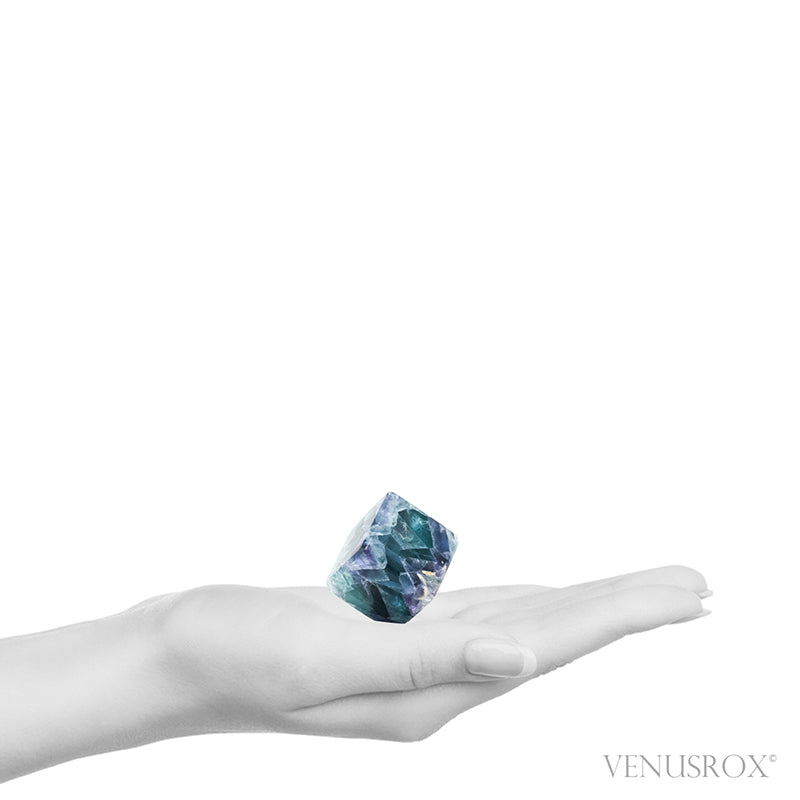 Fluorite Polished Cube from Mexico | Venusrox