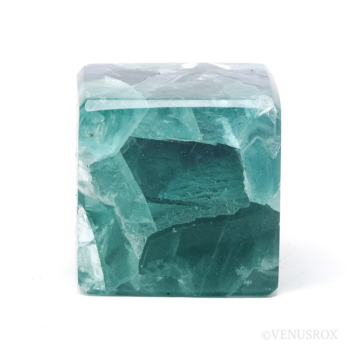 Fluorite Polished Cube from Mexico | Venusrox