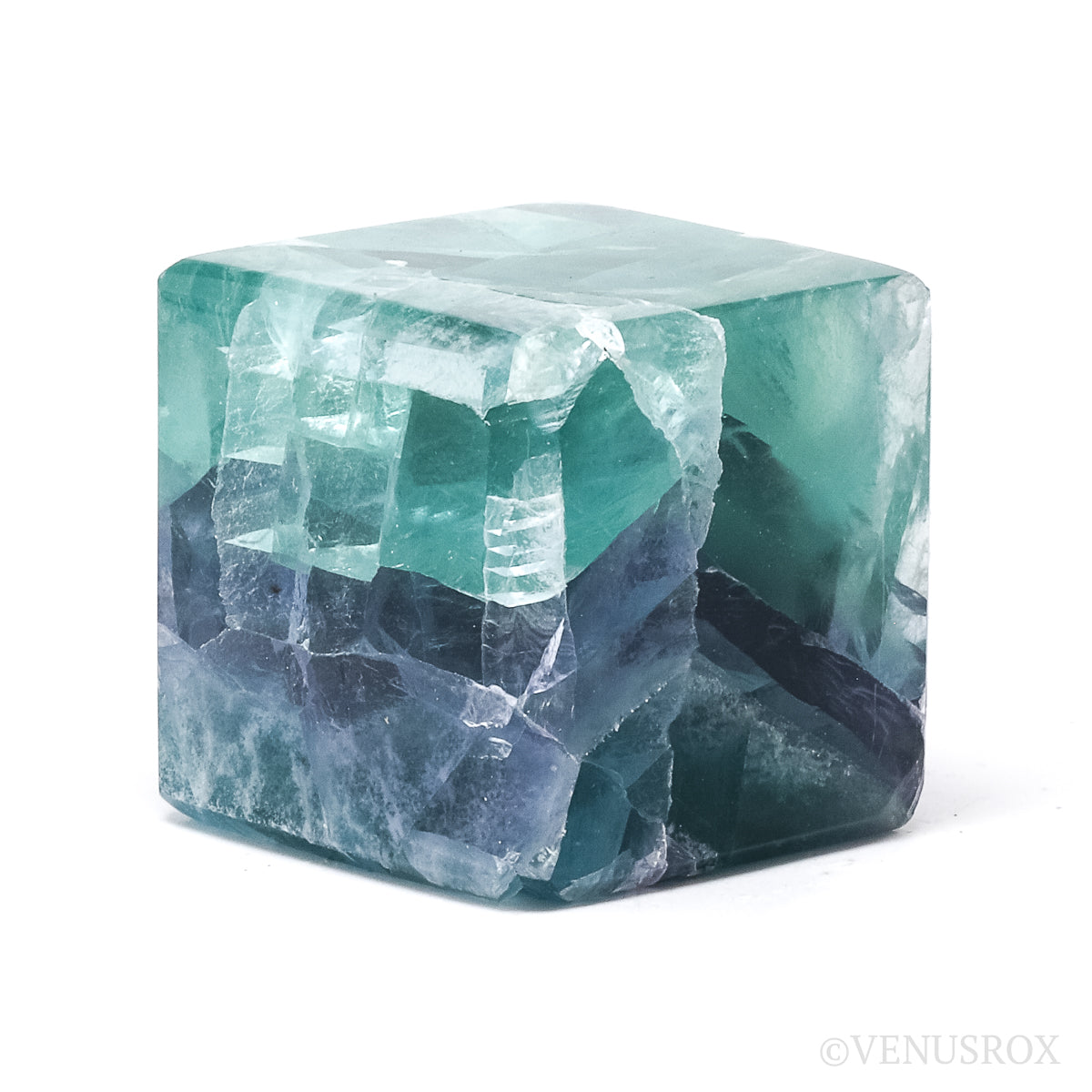 Fluorite Polished Cube from Mexico | Venusrox