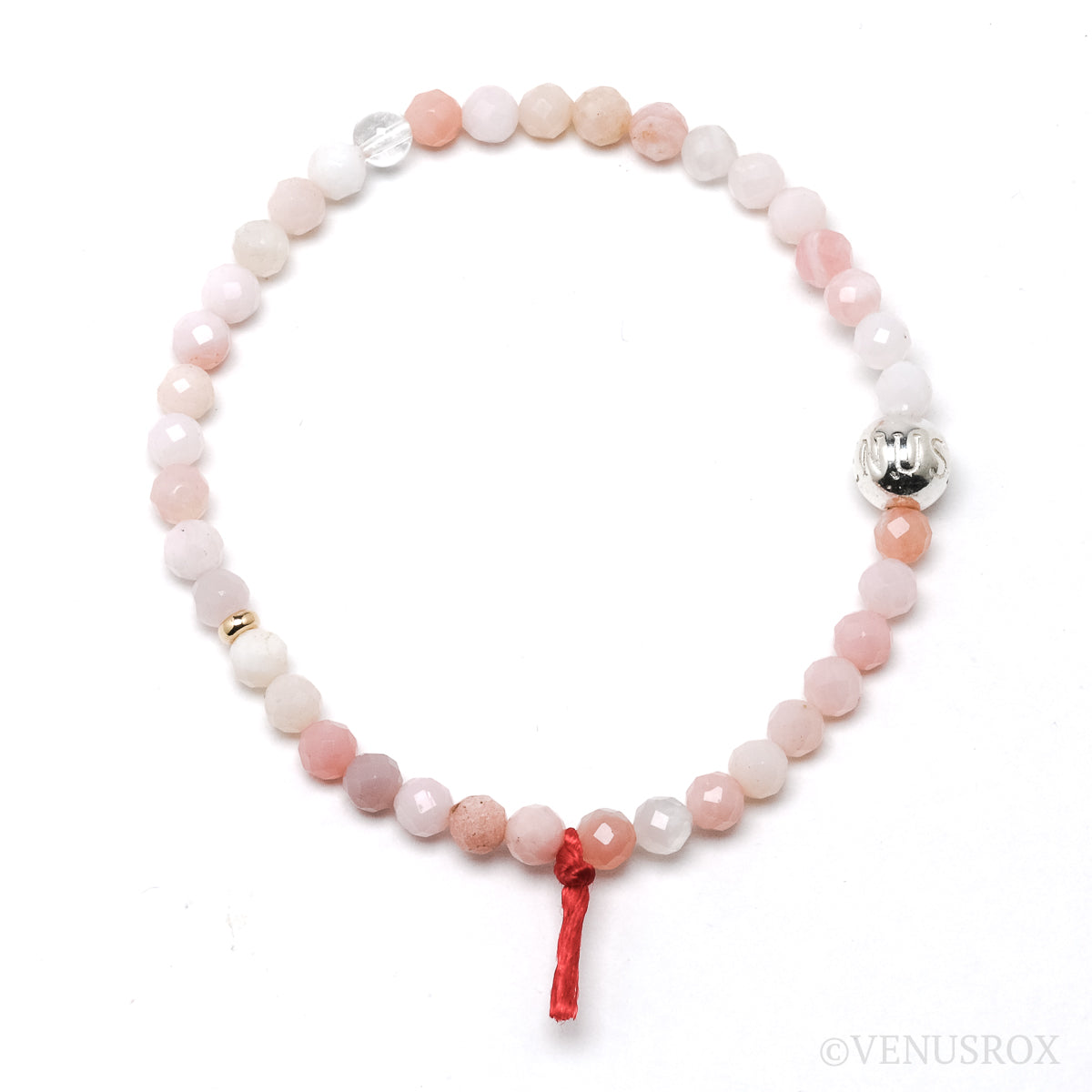 Pink Opal Bead Bracelet from Peru | Venusrox