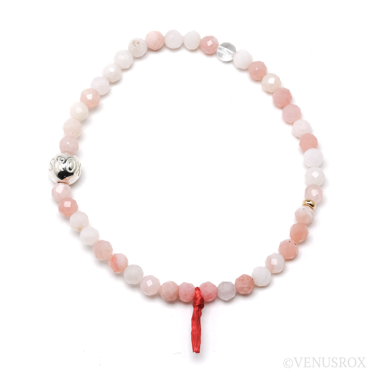 Pink Opal Bead Bracelet from Peru | Venusrox