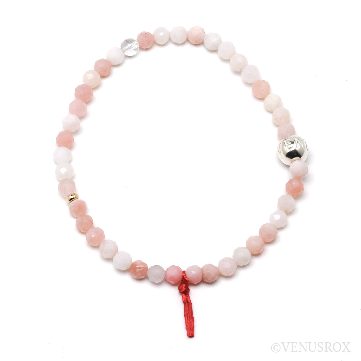 Pink Opal Bead Bracelet from Peru | Venusrox
