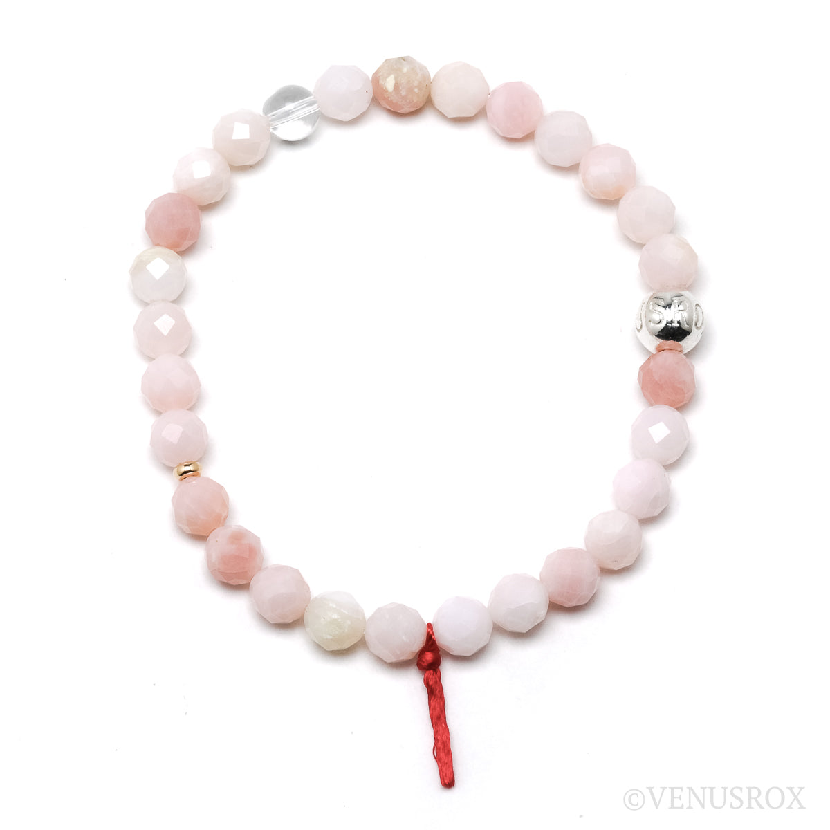 Pink Opal Bead Bracelet from Peru | Venusrox