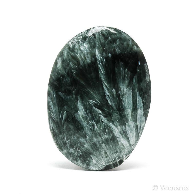 Seraphinite Polished Crystal from the Korshunovskoye Iron Scary Deposit, Irkutskaya Oblast, Siberia, Russia | Venusrox