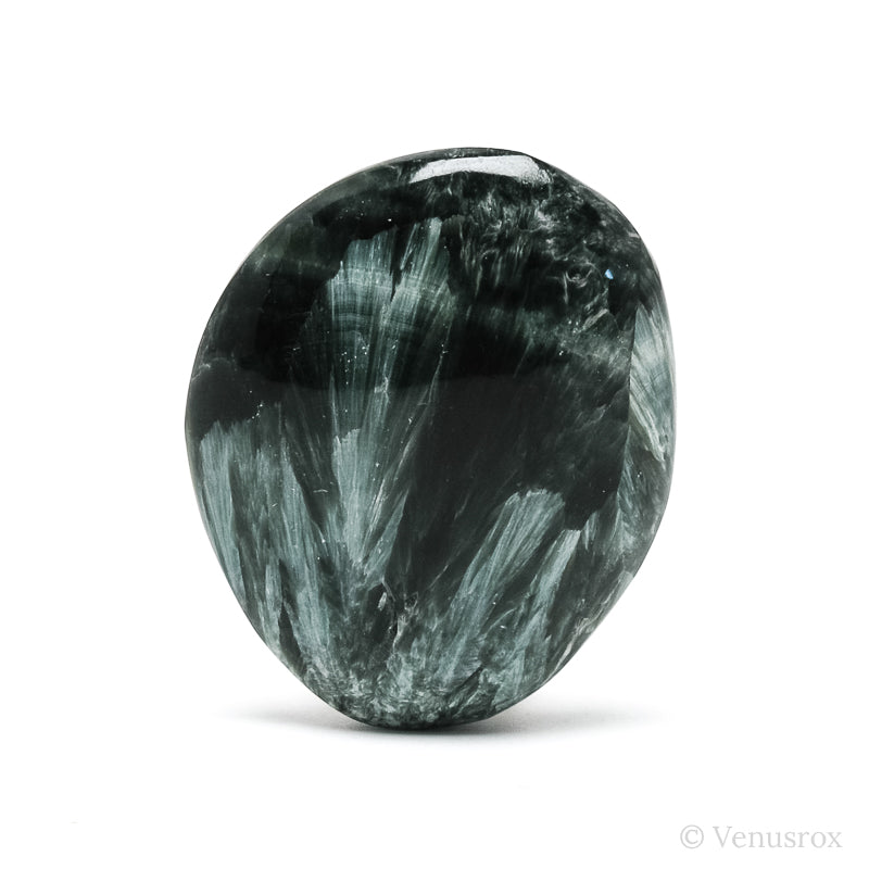 Seraphinite Polished Crystal from the Korshunovskoye Iron Scary Deposit, Irkutskaya Oblast, Siberia, Russia | Venusrox