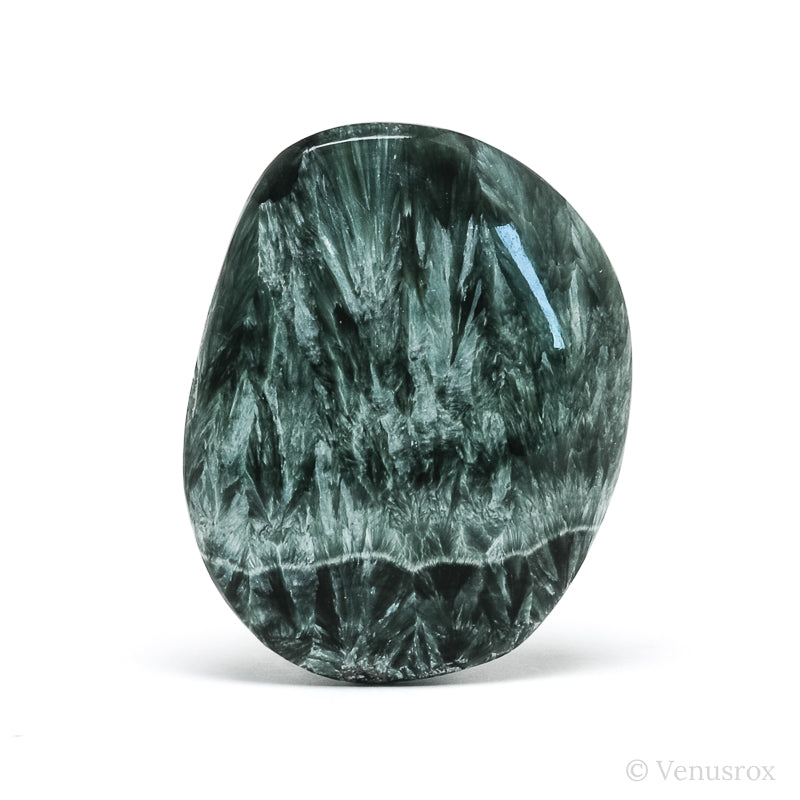 Seraphinite Polished Crystal from the Korshunovskoye Iron Scary Deposit, Irkutskaya Oblast, Siberia, Russia | Venusrox