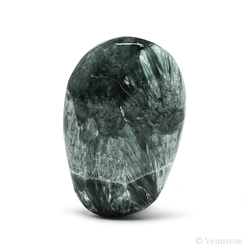 Seraphinite Polished Crystal from the Korshunovskoye Iron Scary Deposit, Irkutskaya Oblast, Siberia, Russia | Venusrox