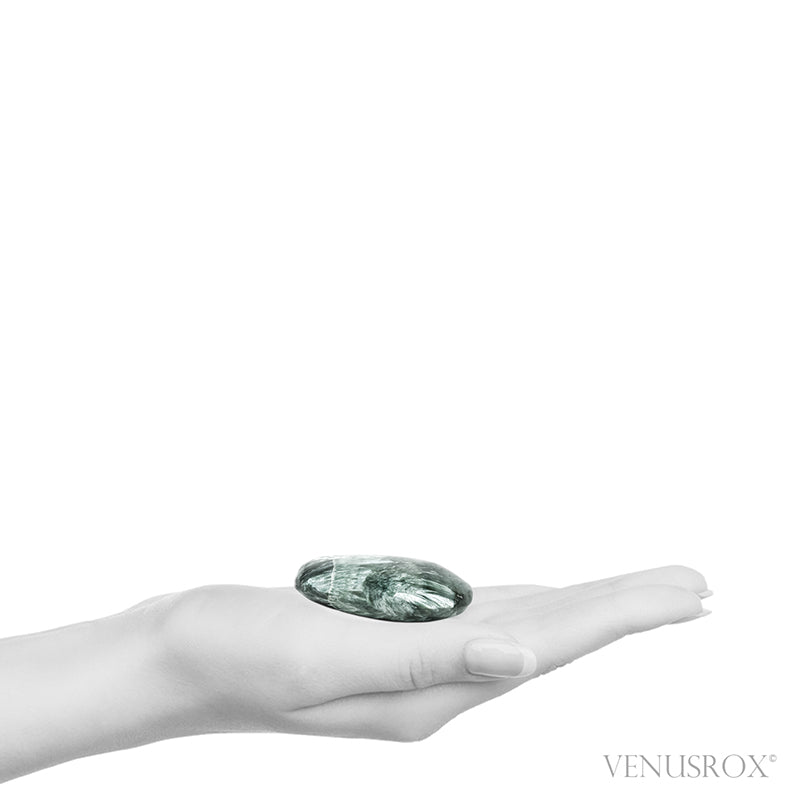 Seraphinite Polished Crystal from the Korshunovskoye Iron Scary Deposit, Irkutskaya Oblast, Siberia, Russia | Venusrox