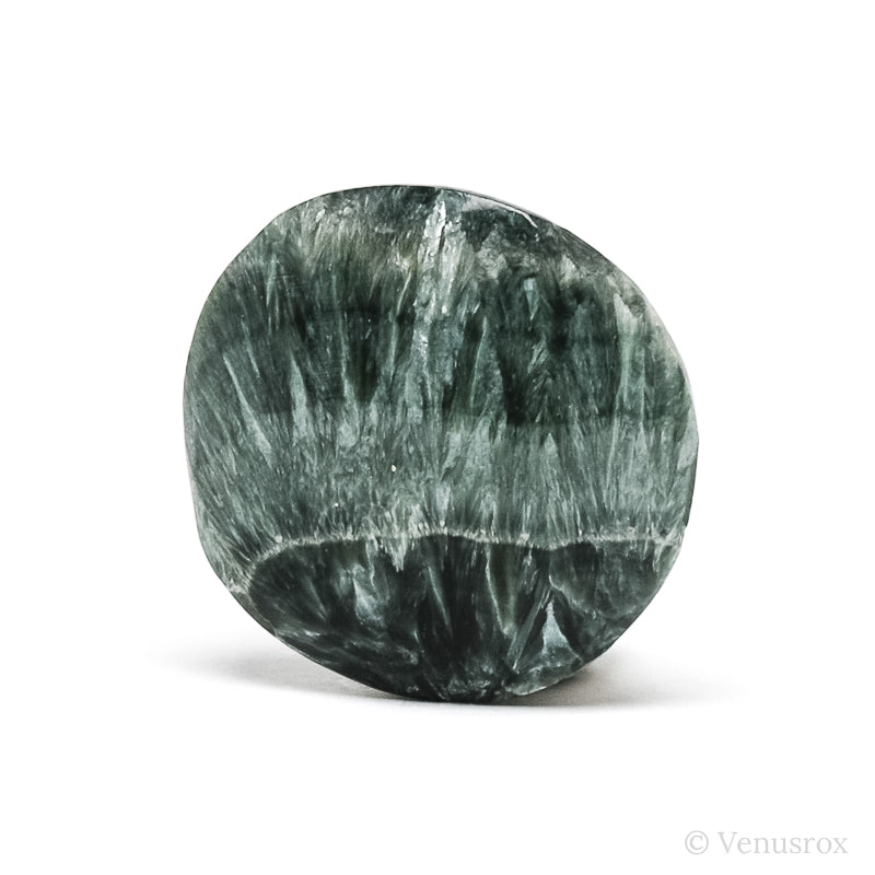 Seraphinite Polished Crystal from the Korshunovskoye Iron Scary Deposit, Irkutskaya Oblast, Siberia, Russia | Venusrox