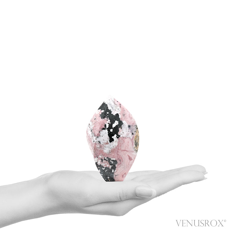 Rhodonite Polished Flame from Peru | Venusrox