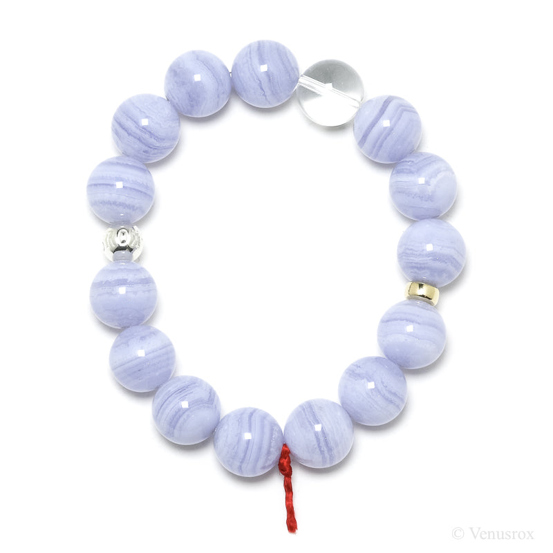 Blue Lace Agate Bracelet from Malawi | Venusrox