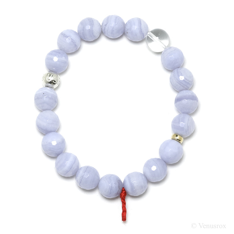 Blue Lace Agate Bracelet from Malawi | Venusrox