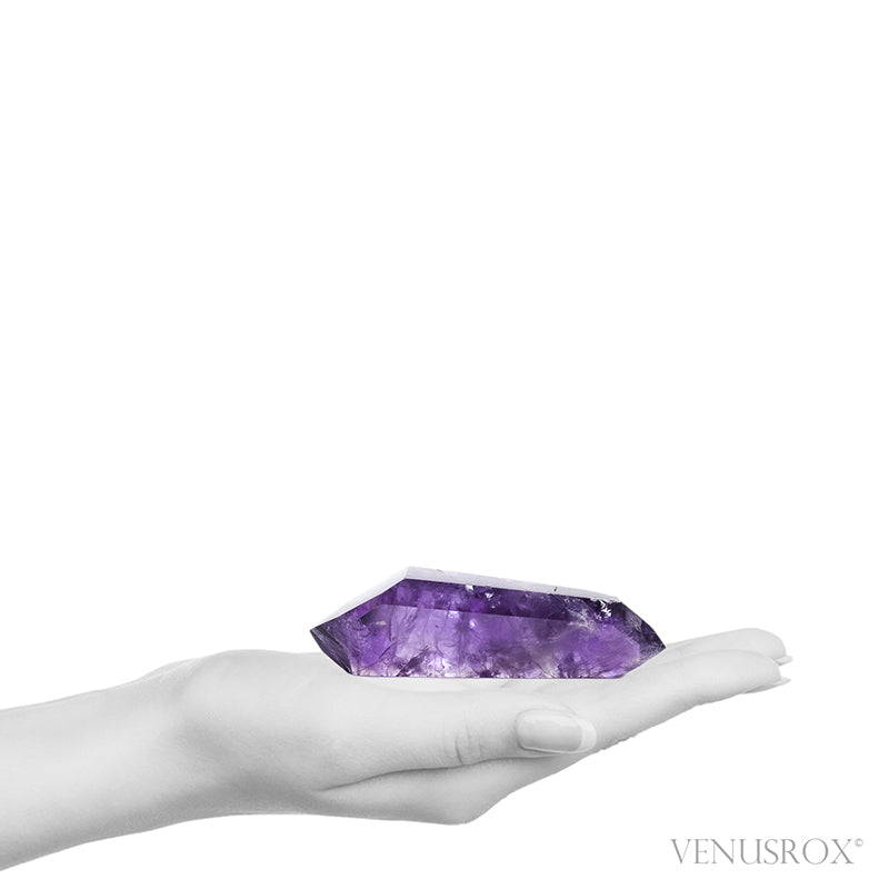 Amethyst Phantom Polished Double Terminated Point from Brazil | Venusrox