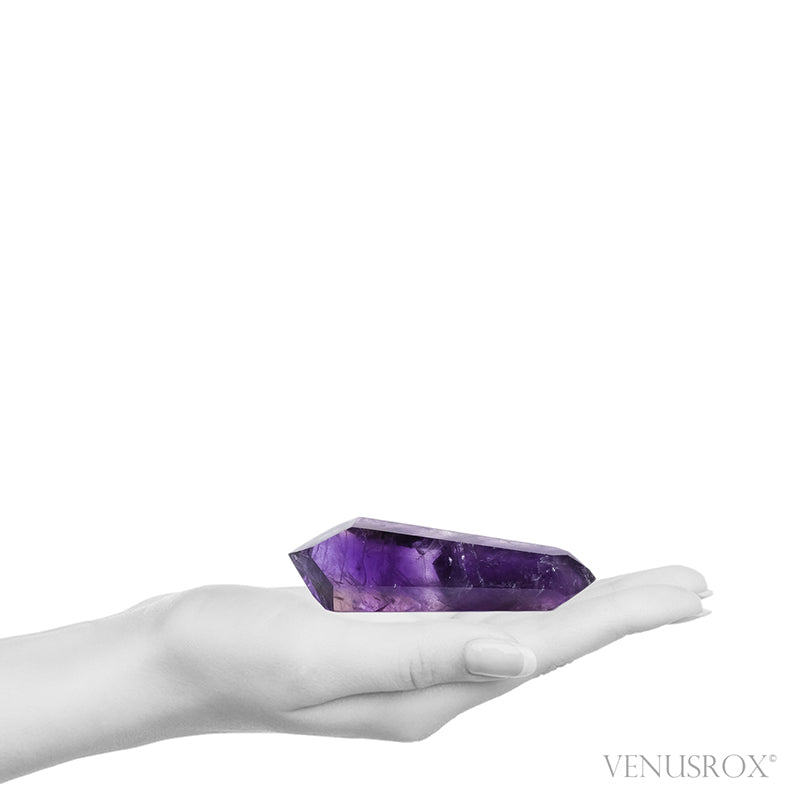 Amethyst Phantom Polished Double Terminated Point from Brazil | Venusrox
