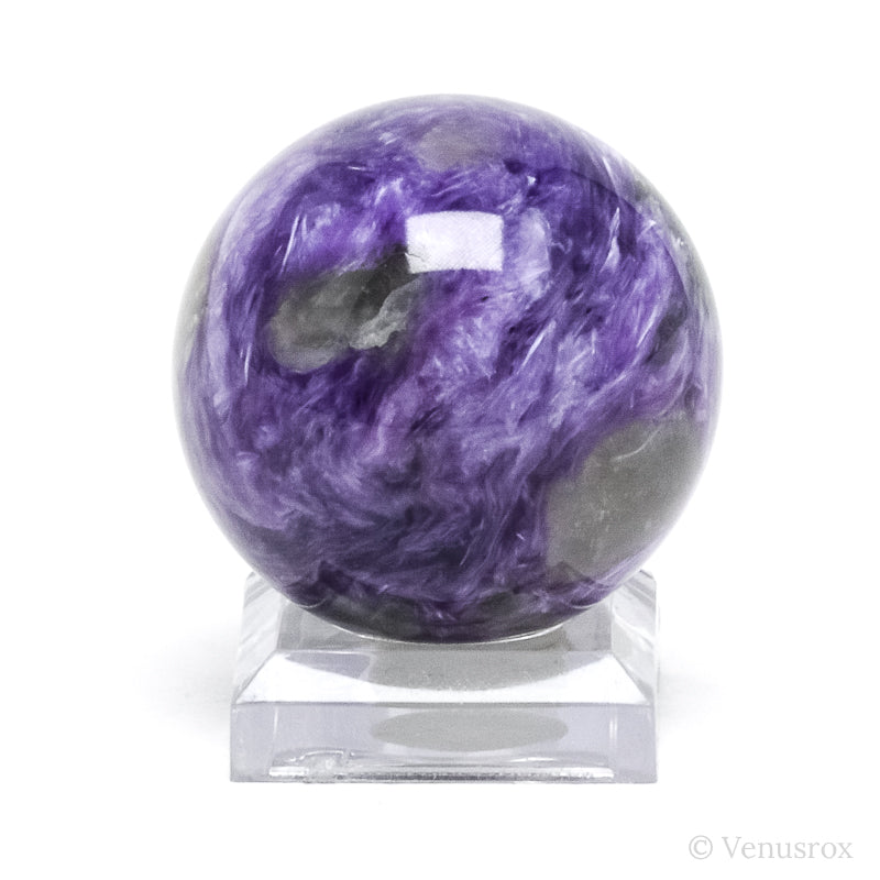 Charoite with Aegirine Polished Sphere from Sakha Republic, Siberia, Russia | Venusrox