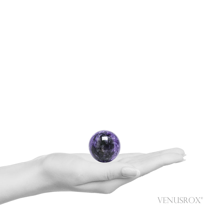 Charoite with Aegirine Polished Sphere from Sakha Republic, Siberia, Russia | Venusrox