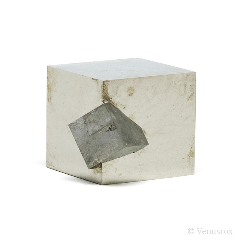 Natural Pyrite Cube Cluster from Navajun, La Rioja, Spain | Venusrox