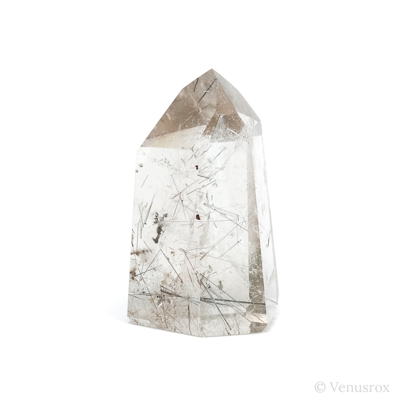 Silver Rutilated Quartz Polished Point from Brazil | Venusrox