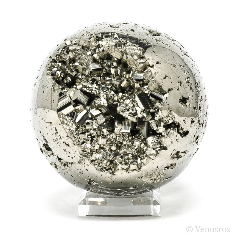 Pyrite Geode Sphere from Peru | Venusrox