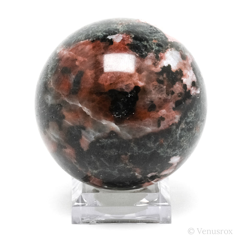 Green Apatite with Feldspar Sphere from Madagascar | Venusrox