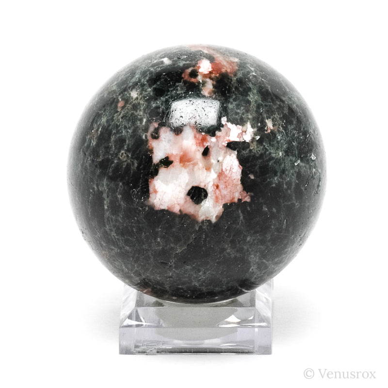 Green Apatite with Feldspar Sphere from Madagascar | Venusrox