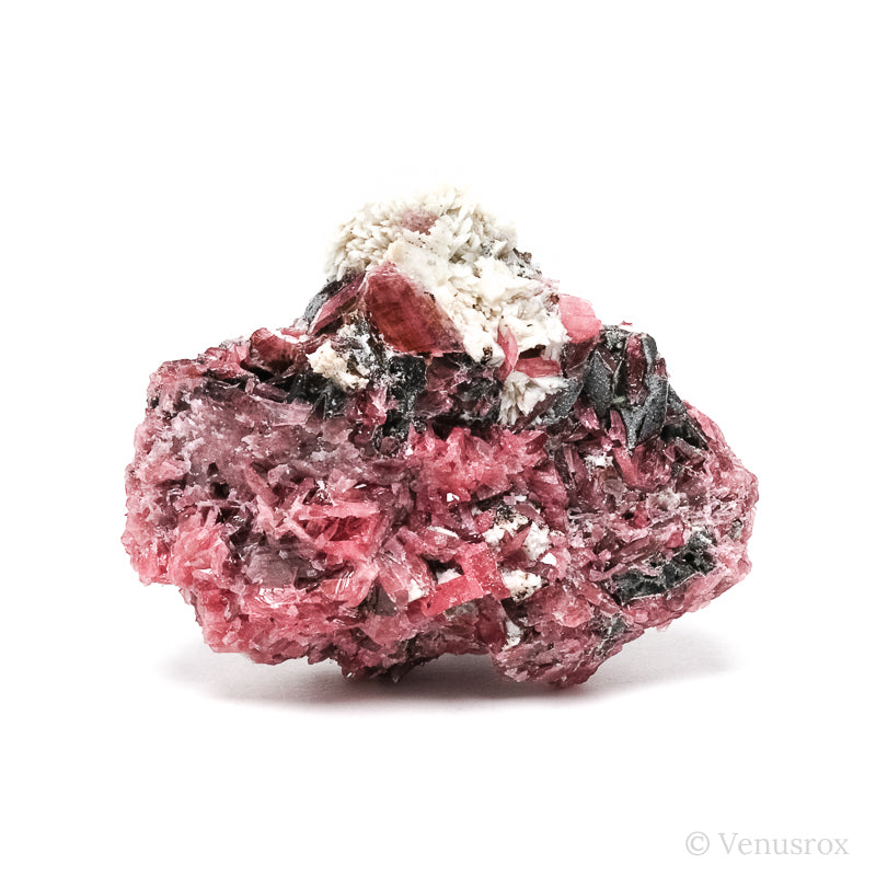 Rhodonite Polished Crystal from the Morro da Mina mine, Conselheiro Lafaiete, Minas Gerais, Brazil | Venusrox