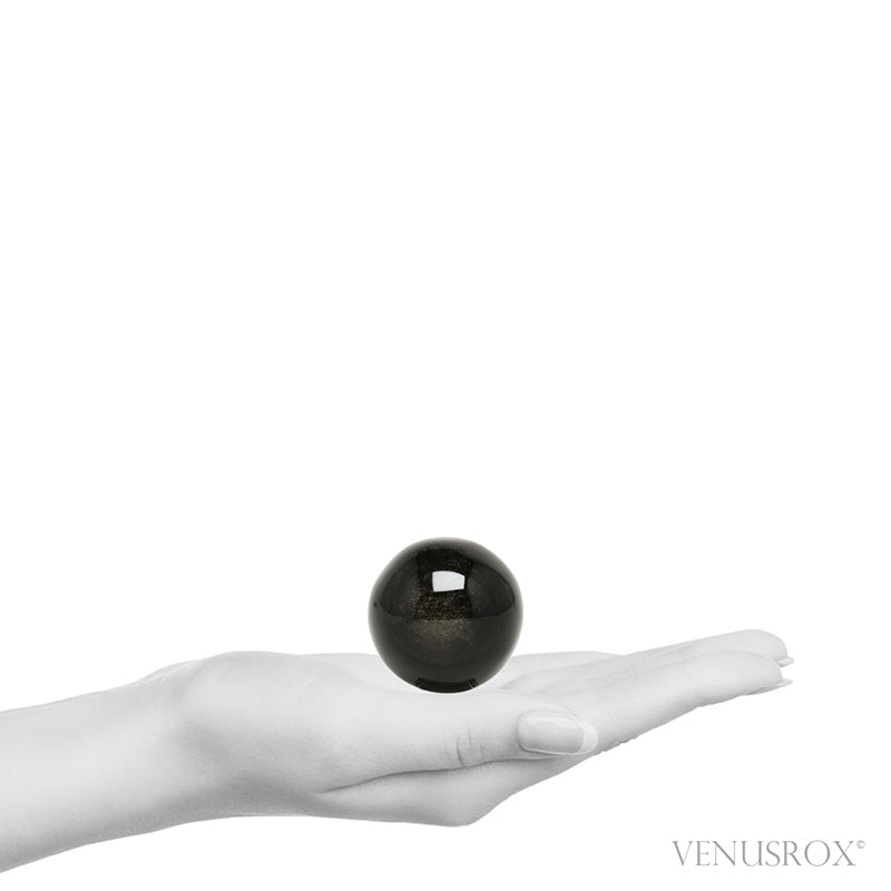 Gold Sheen Obsidian Polished Sphere from Mexico | Venusrox