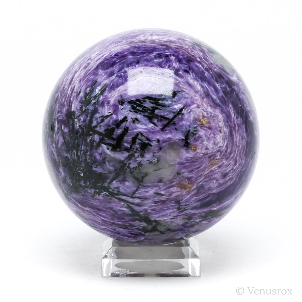 Charoite with Aegirine Polished Sphere from Sakha Republic, Siberia, Russia | Venusrox