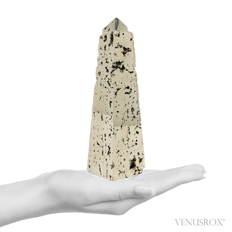 Pyrite Polished/Natural Geode Point from Peru | Venusrox