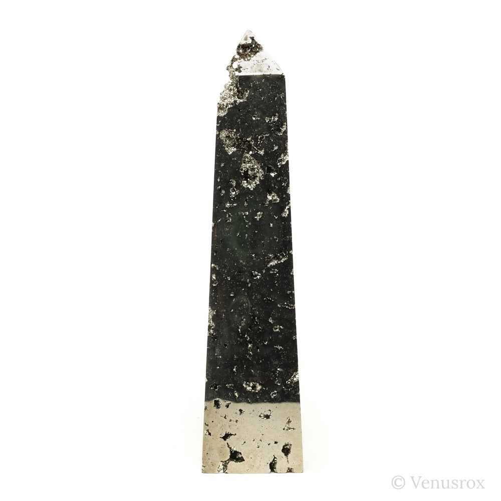 Pyrite Polished/Natural Geode Point from Peru | Venusrox