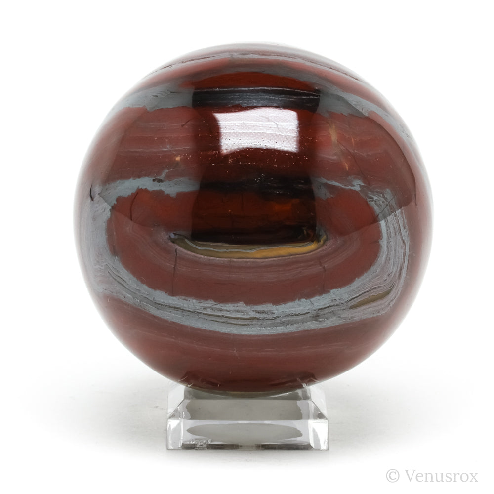 Red Jasper with Hematite & Tigers Eye Polished Sphere from India | Venusrox