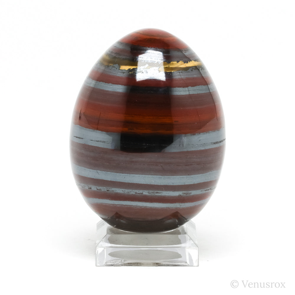 Red Jasper with Hematite & Tigers Eye Polished Egg from India | Venusrox