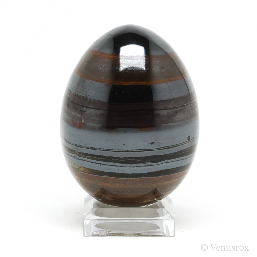 Red Jasper with Hematite & Tigers Eye Polished Egg from India | Venusrox