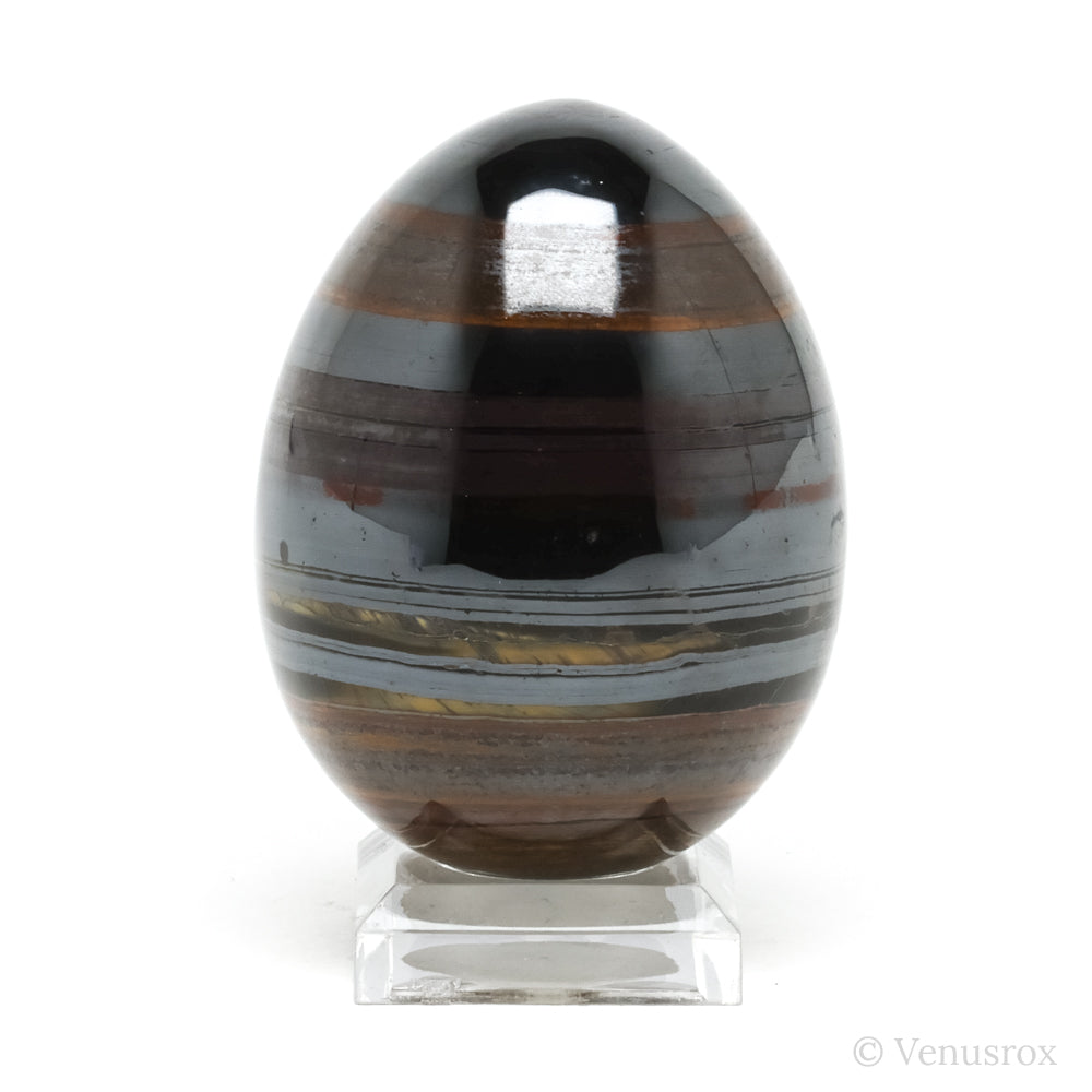 Red Jasper with Hematite & Tigers Eye Polished Egg from India | Venusrox