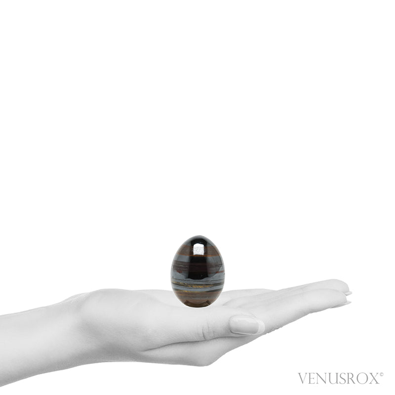 Red Jasper with Hematite & Tigers Eye Polished Egg from India | Venusrox