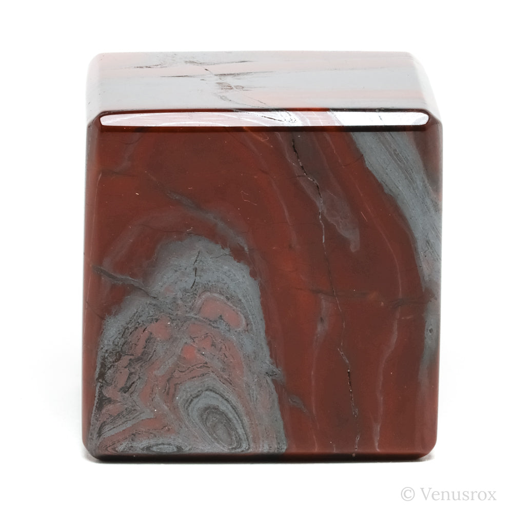 Red Jasper with Hematite Polished Cube from India | Venusrox