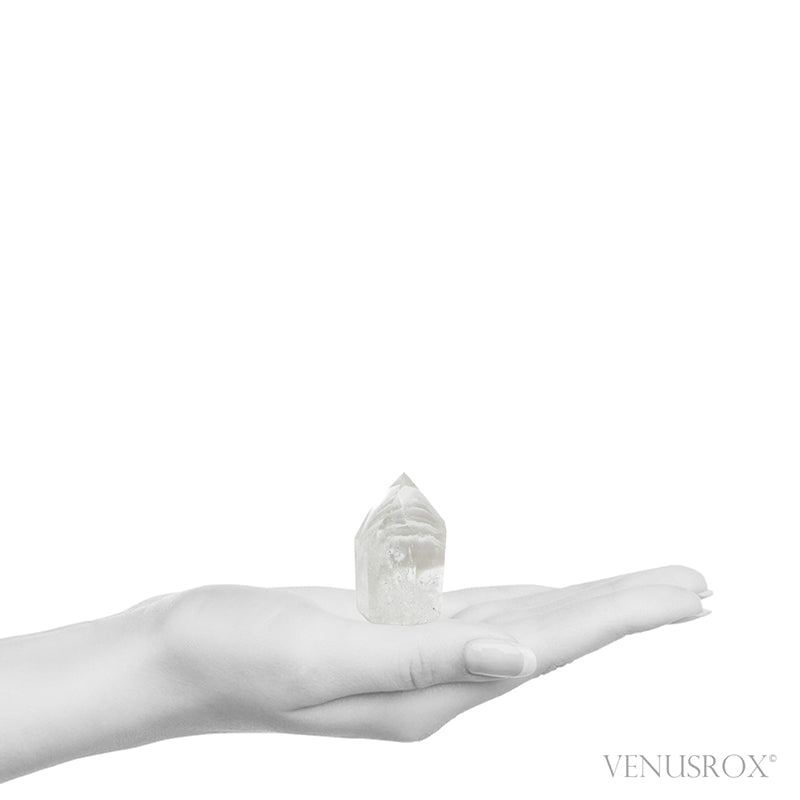 Phantom Quartz Polished Point from Minas Gerais, Brazil | Venusrox