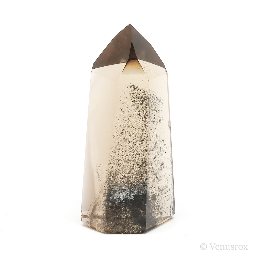 Smoky Phantom Lemurian Quartz Polished Point from Brazil | Venusrox