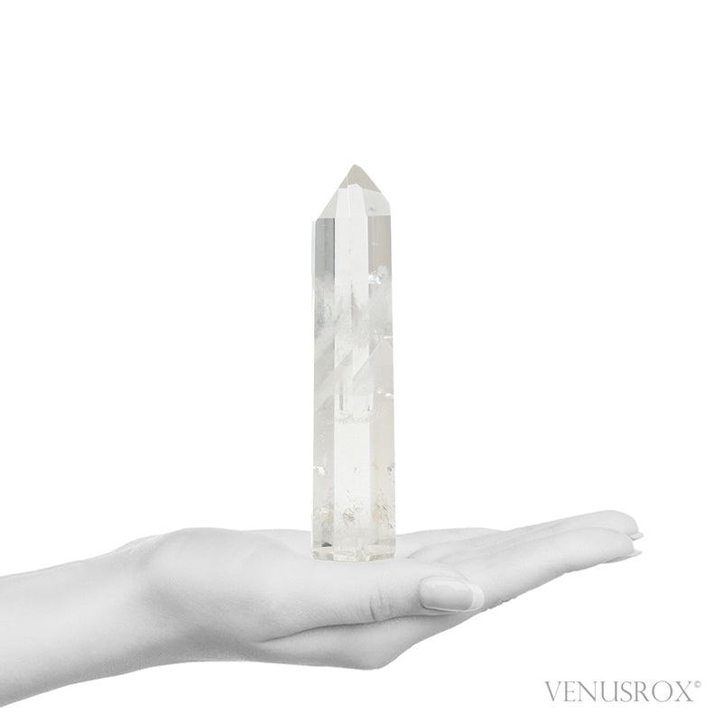 Phantom Quartz Polished Point from Minas Gerais, Brazil | Venusrox