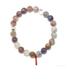 Lepidolite with Pink Tourmaline Bead Bracelet from Brazil | Venusrox