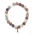 Lepidolite with Pink Tourmaline Bead Bracelet from Brazil | Venusrox