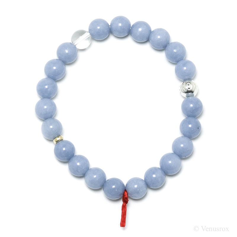 Angelite Bead Bracelet from Peru | Venusrox