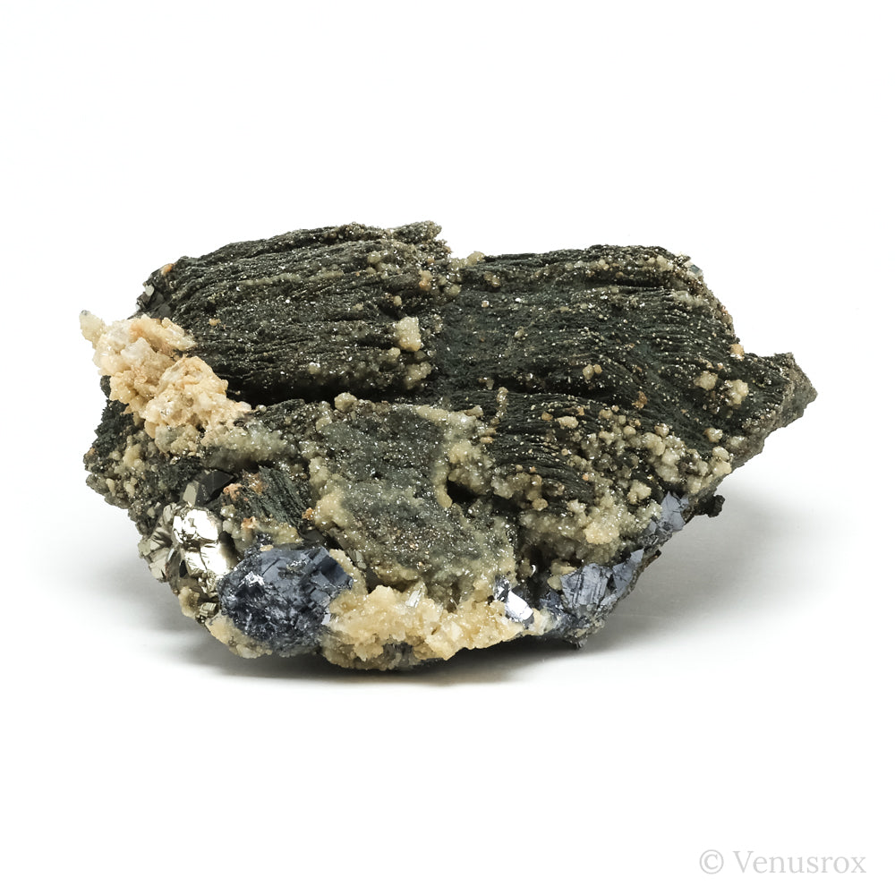 Pyrrhotite with Pyrite, Calcite & Galena Natural Cluster from the Trepča Mining Complex, Trepča Valley, Kosovska Mitrovica, Kosovska Mitrovica District, Kosovo | Venusrox