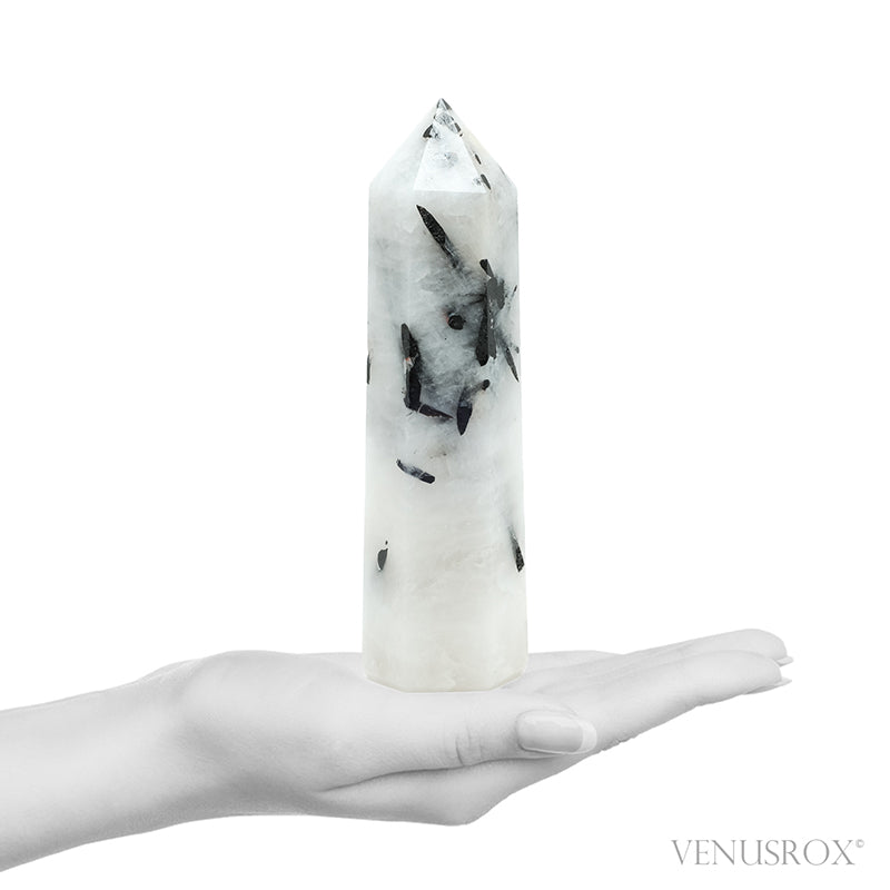 Tourmalinated Quartz Polished Point from Brazil | Venusrox
