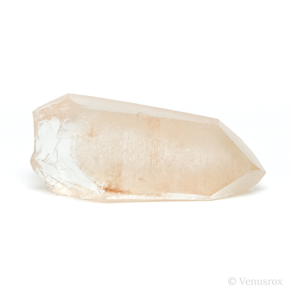 Tangerine Lemurian Quartz Part Polished/Part Natural Point from Brazil | Venusrox